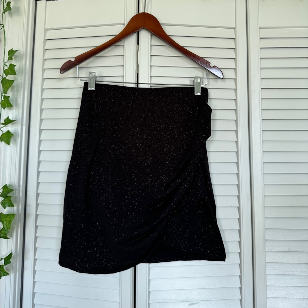 Sparkly black skirt